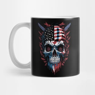 American Dreamweaver - USA Flag Skull Mug